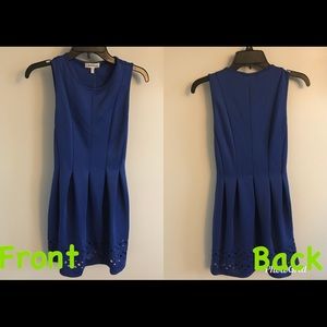 Royal Blue Dress w/ geometric cut outs